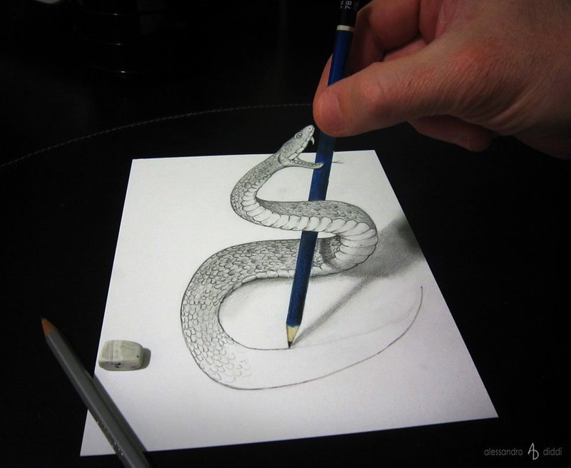 Illustration for article titled These anamorphic drawings will screw up your brain